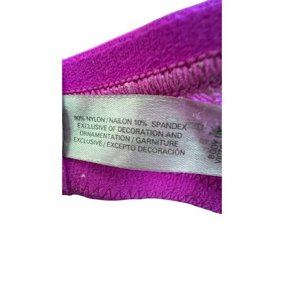 Victoria's Secret Bra 38D Body By Victoria Fuchsia Lace Color Adjustable Straps - Picture 10 of 10